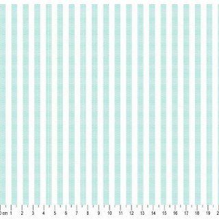 Tecido Fio Tinto Listrado L 229 cor - 1032 (Verde Agua)